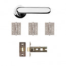 Deanta Parga Latch Kit - Polished Chrome