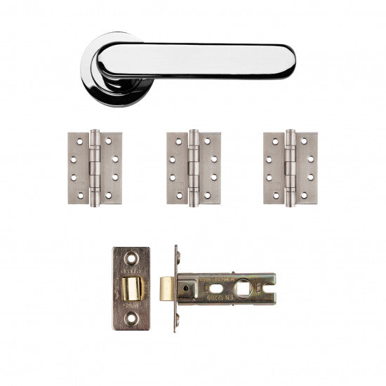 Deanta Parga Latch Kit - Polished Chrome