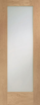 XL Joinery Prefinished Oak Pattern 10 Clear Glazed Internal door