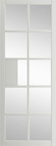 JB Kind Plaza White Clear Glazed Internal door