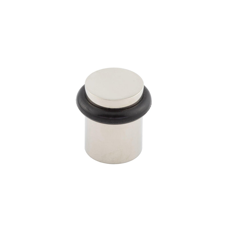 Atlantic Cylinder Premium Floor Mounted Door Stop - Polished Nickel - Door Supplies Online