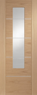 XL Joinery Prefinished Oak Portici Clear Glazed Internal door