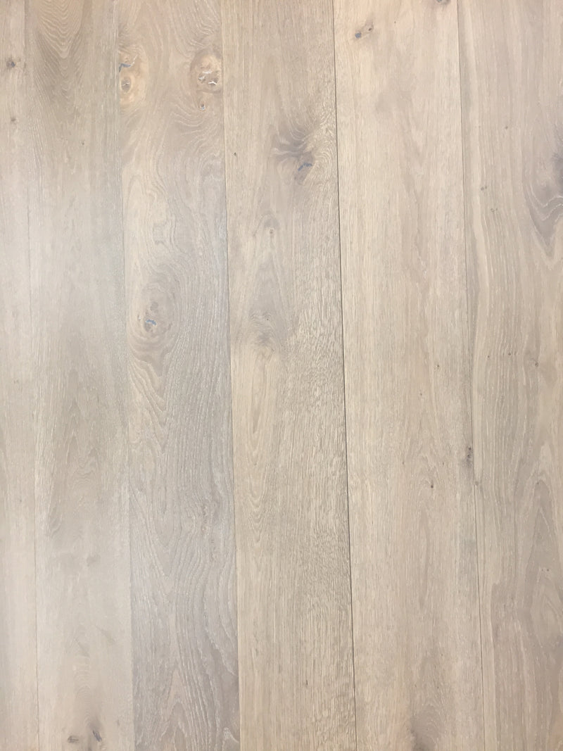Xylo Fulham R119 White Stained Oak Rustic ABCD Smoked Brushed UV Oiled - 14 x 190 x 1900mm