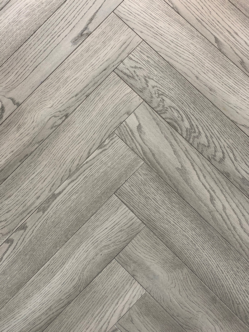 Xylo St. James R133 Silver Grey Washed Stained Oak Rustic-ABCD Brushed UV Lacquered - 14 x 125 x 625mm