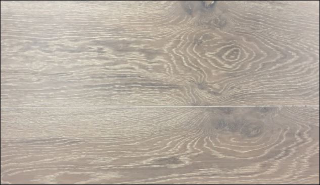 Xylo Richmond R75 Polar White Stained Oak Rustic ABCD Brushed UV Oiled - 14 x 190 x 1900mm
