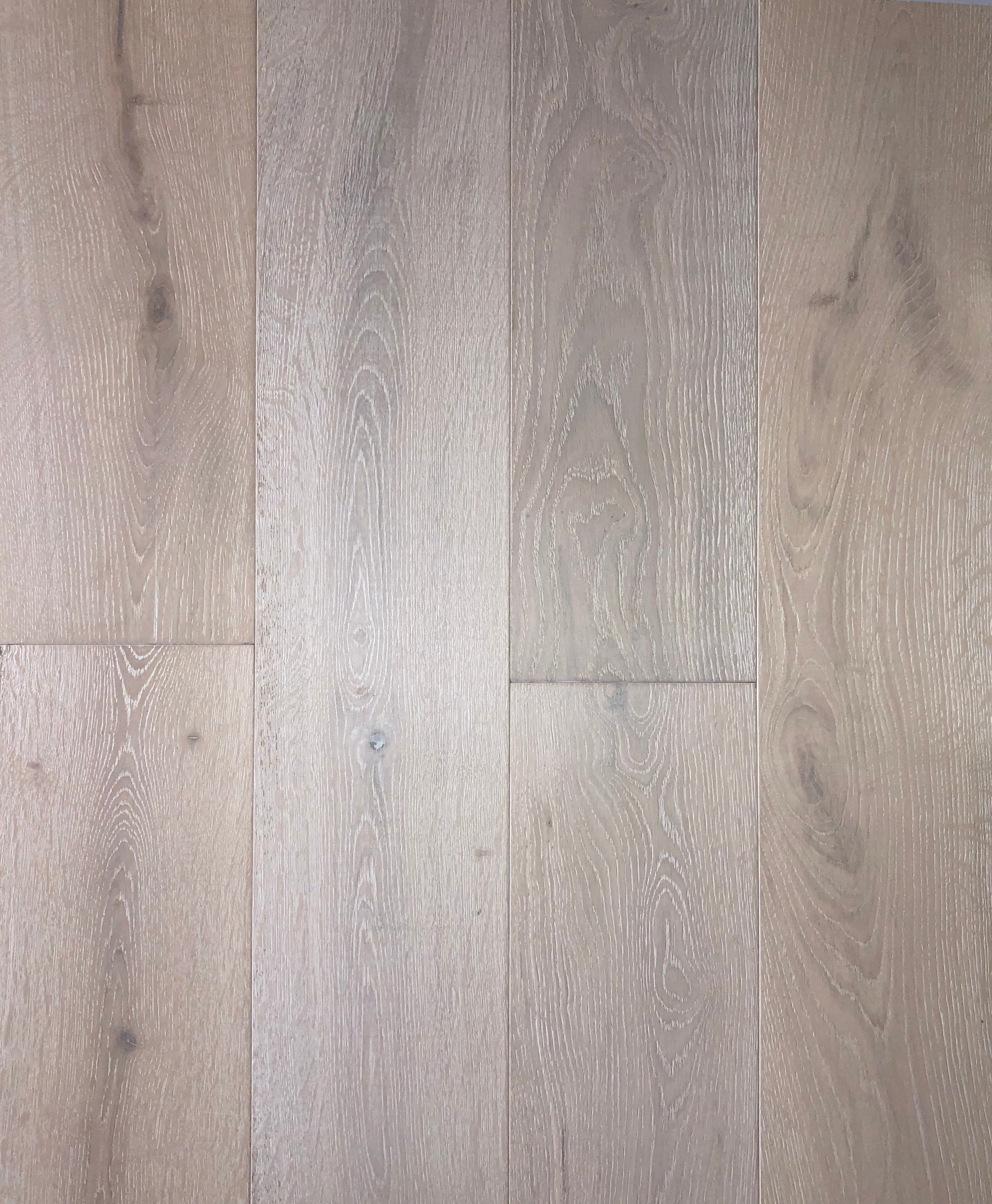 Xylo Islington R82 Polar White Stained Oak Rustic Brushed UV Oiled - 14 x 240 x 1900mm