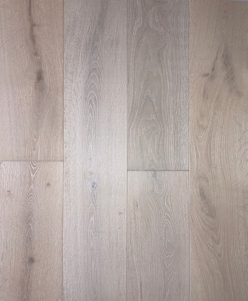 Xylo Islington R82 Polar White Stained Oak Rustic Brushed UV Oiled - 14 x 240 x 1900mm