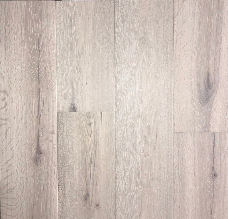 Xylo Victoria R95 Polar White Stained Oak Rustic Brushed UV Oiled - 20 x 190 x 1900mm