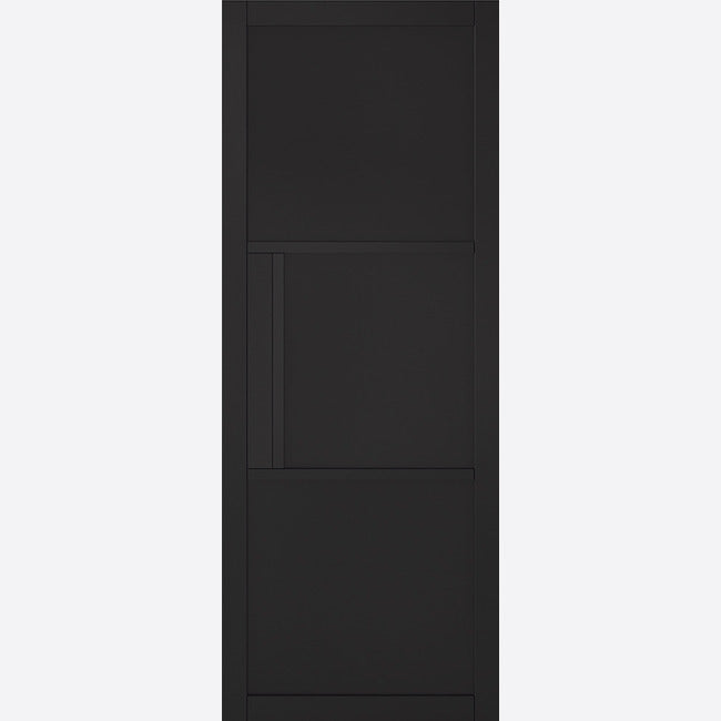 Pre-Assembled Black Primed Tribeca 3P Door Set