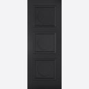 Pre-Assembled Primed Black Antwerp 3P Door Set
