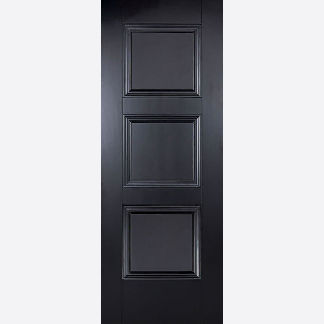 Pre-Assembled Primed Plus Black Amsterdam Door Set