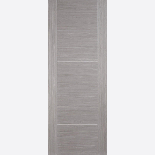 Pre-Assembled Light Grey Pre-finished Vancouver 5P Door Set