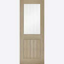 Pre-Assembled Light Grey Pre-finished Belize Glazed 1L Door Set