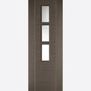 Pre-Assembled Pre-finished Chocolate Grey Alcaraz Glazed 3L Door Set