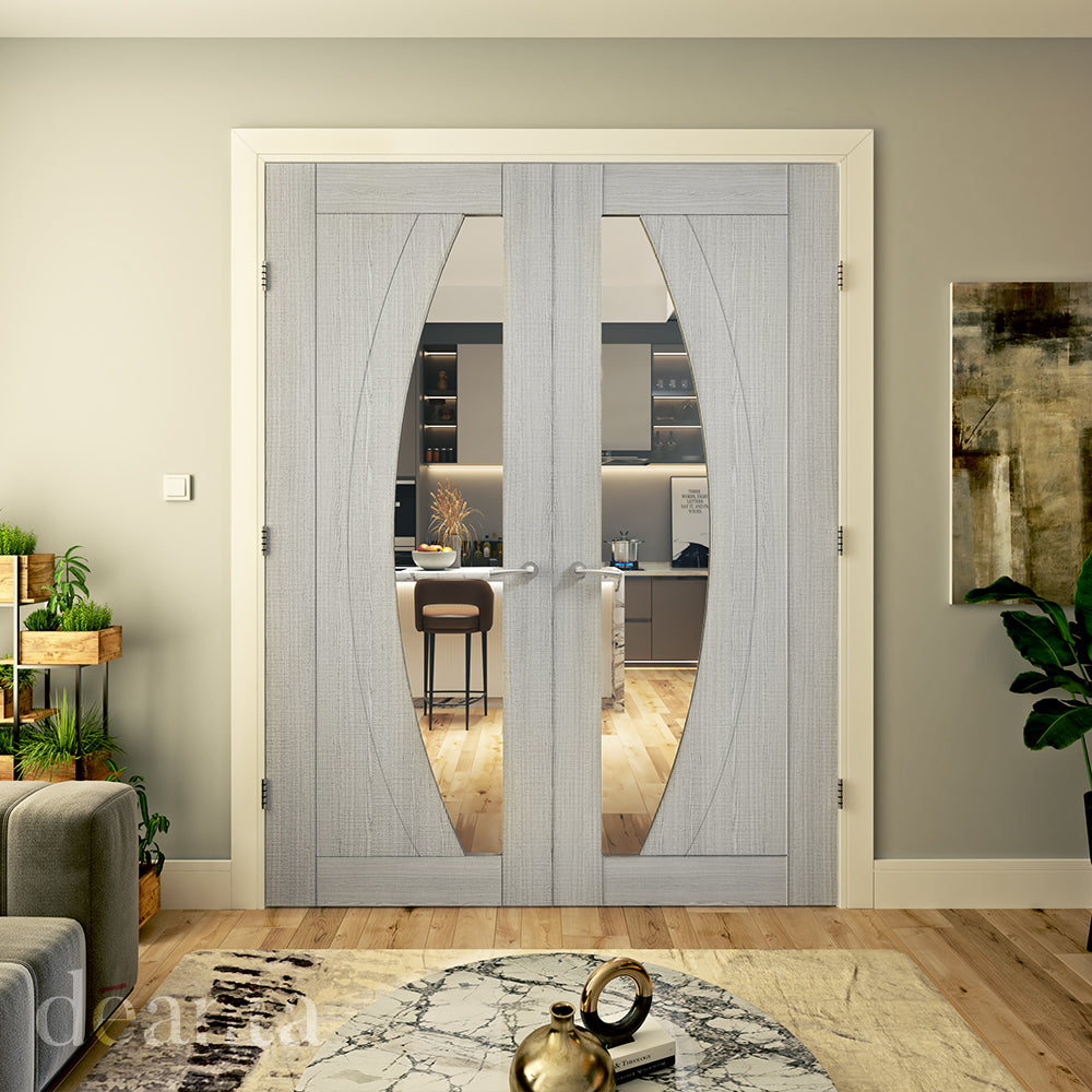 Deanta Ravello Light Grey Ash Glazed FSC Internal door