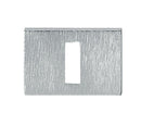 Atlantic Rectangular Key Escutcheon (Satin Chrome)