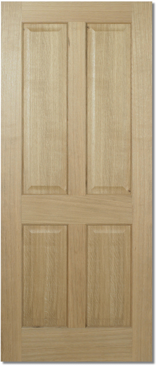 Pre-Assembled Oak Regency 4P Fire Door Set