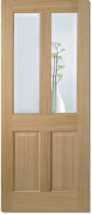 LPD Prefinished Oak Richmond Glazed Internal door