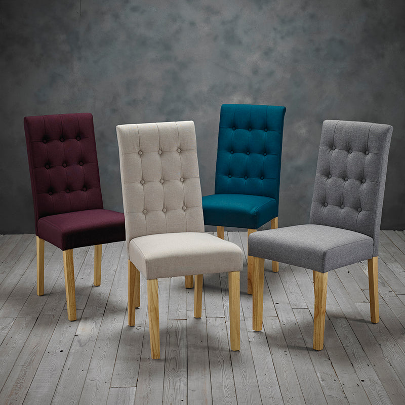 LPD Roma Chair Teal (Pack of 2)
