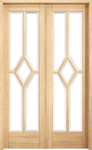 LPD Oak Reims W4 Room Divider Set Internal door