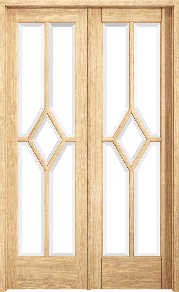 LPD Oak Reims W4 Room Divider Set