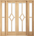 LPD Oak Reims W6 Room Divider Set Internal door