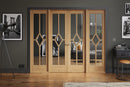 LPD Oak Reims W8 Room Divider Set Internal door