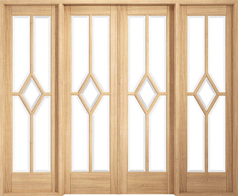 LPD Oak Reims W8 Room Divider Set