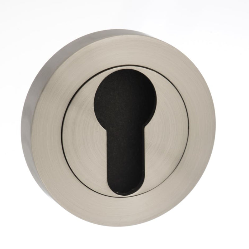 Atlantic Status Round Euro Escutcheon (Satin Nickel)