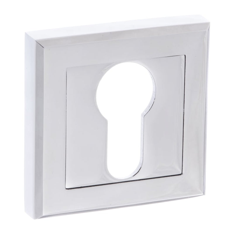 Atlantic Status Square Euro Escutcheon (Polished Chrome)