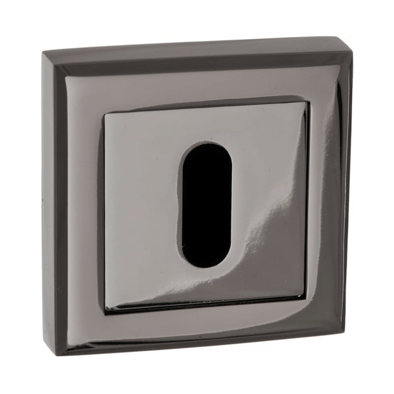 Atlantic Status Square Key Escutcheon (Black Nickel)