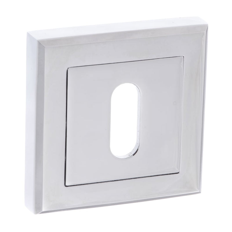 Atlantic Status Square Key Escutcheon (Polished Chrome)