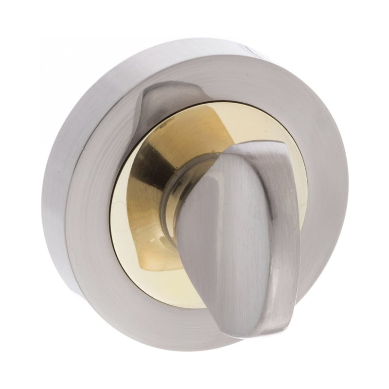 Atlantic Status Round WC Turn & Release (Satin Nickel/Polished Brass)