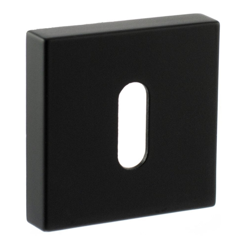 Atlantic Status Square Key Escutcheon (Matt Black)