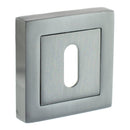 Atlantic Status Square Key Escutcheon (Satin Chrome)