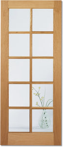 LPD Oak SA 10L Clear Glazed Internal door
