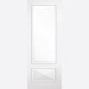 White Primed Knightsbridge Glazed 1L Door Kit