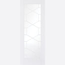 Pre-Assembled White Primed Orly Glazed Door Set