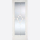 Pre-Assembled White Primed Reims Glazed Door Set