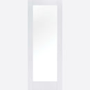 Pre-Assembled White Primed Pattern 10 Glazed 1L Clear Door Set