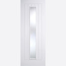 Pre-Assembled White Primed Mexicano Glazed 1L Door Set