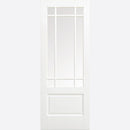 Pre-Assembled White Primed Downham Glazed 9L Door Set