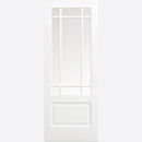 White Primed Downham Glazed 9L Door Kit