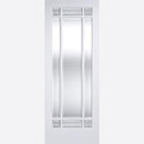 Pre-Assembled White Primed Manhattan Glazed 9L Door Set