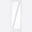 Pre-Assembled White Primed Barn Glazed Door Set