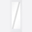 White Primed Barn Glazed Door Kit