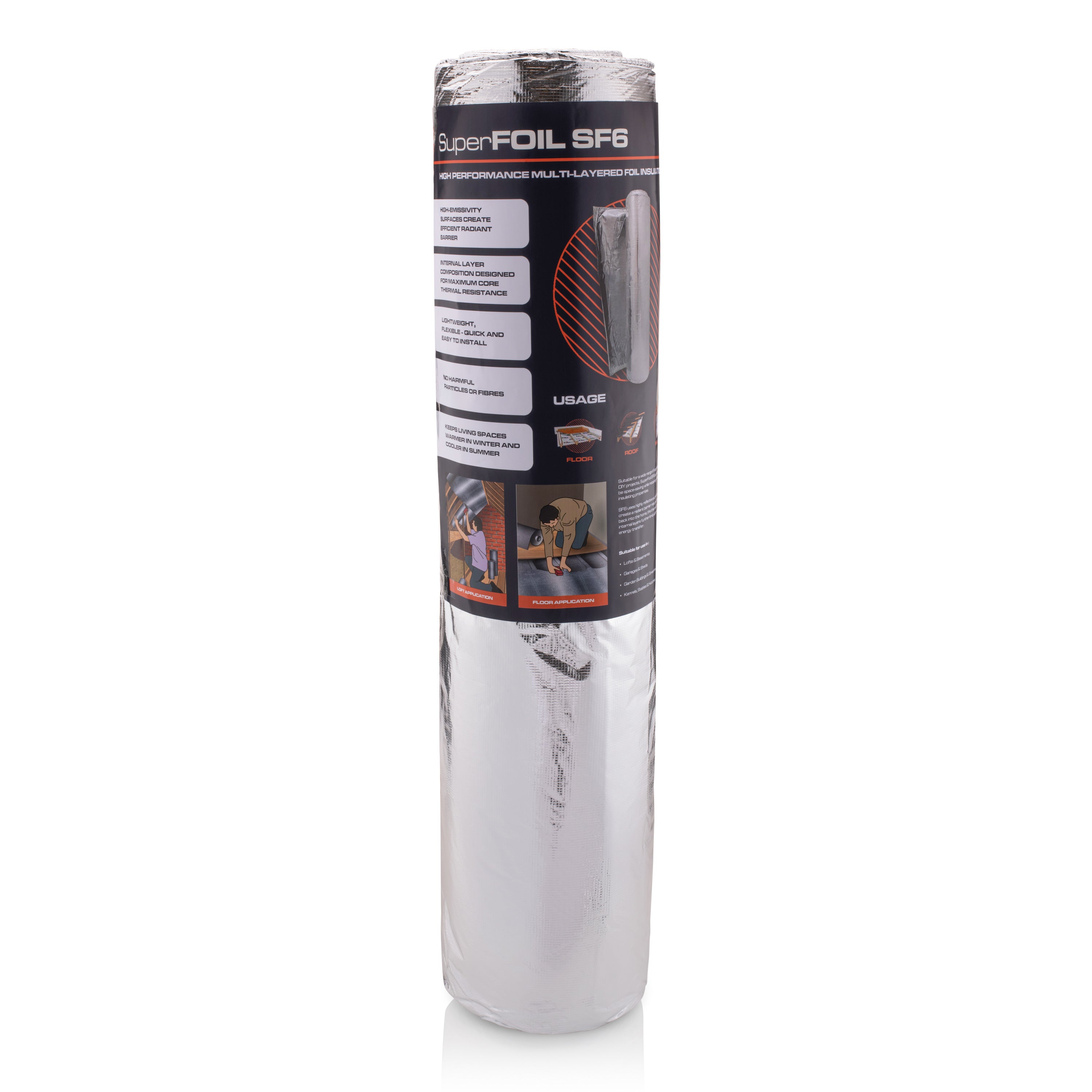 SuperFOIL SF6 1.2m x 10m Multifoil Insulation