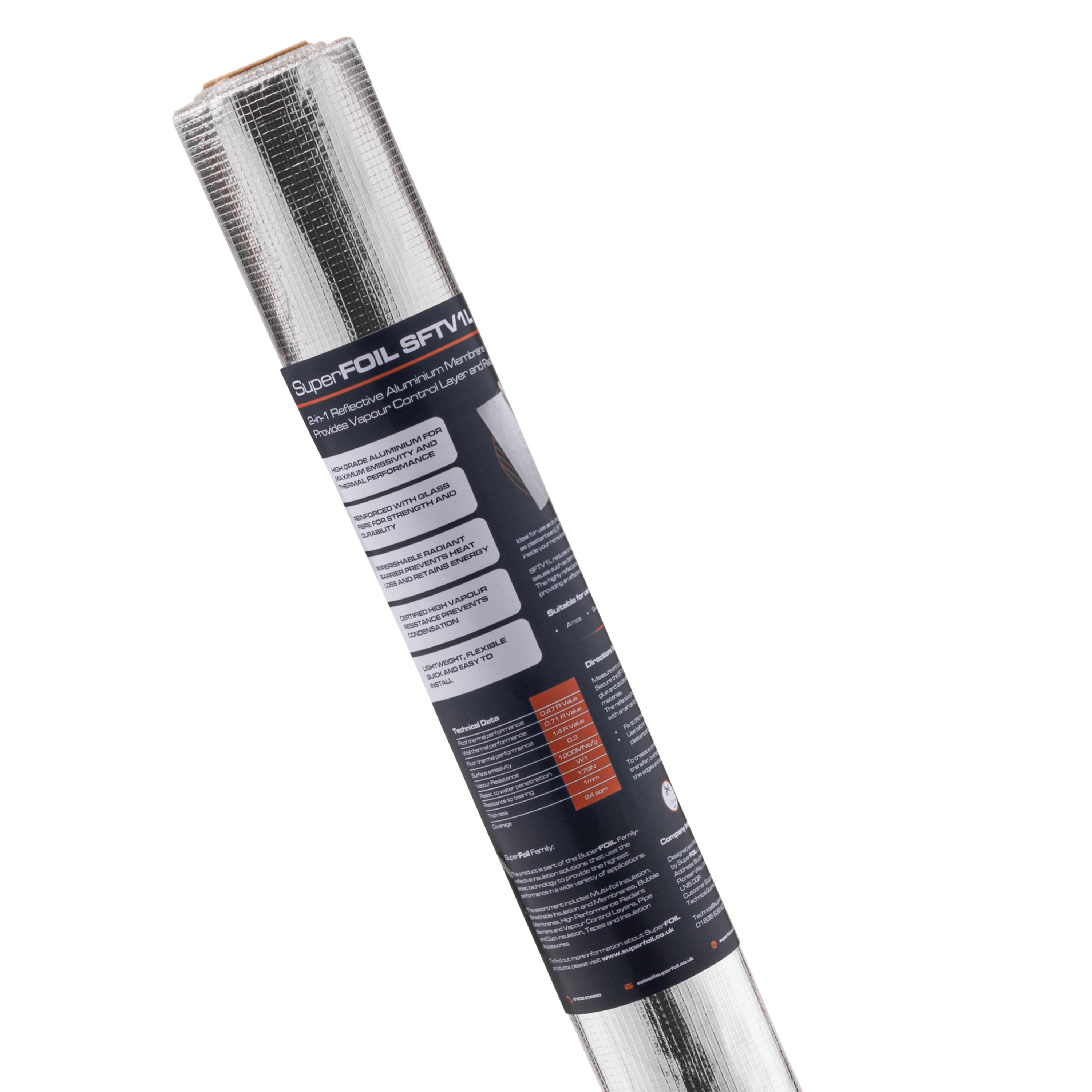 SuperFOIL SFTV 1L 1.2m x 20m Thermal, Vapour and Air Barrier