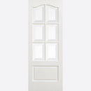 White Primed Kent Glazed 6L Door Kit