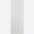White Primed Moulded Smooth 6P Square Top Door Kit